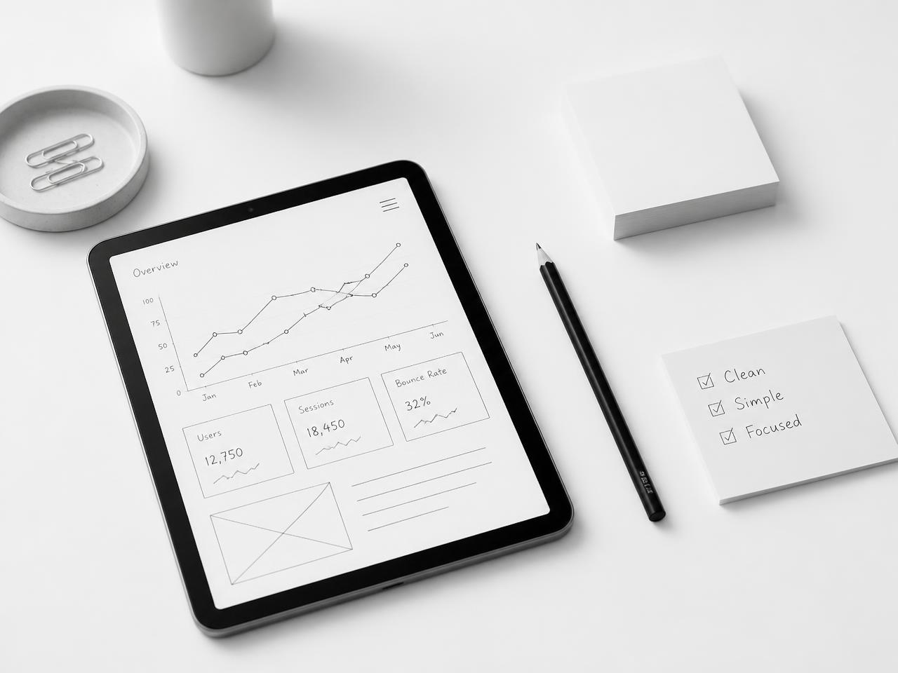 Clean analytics dashboard showing operational efficiency gains